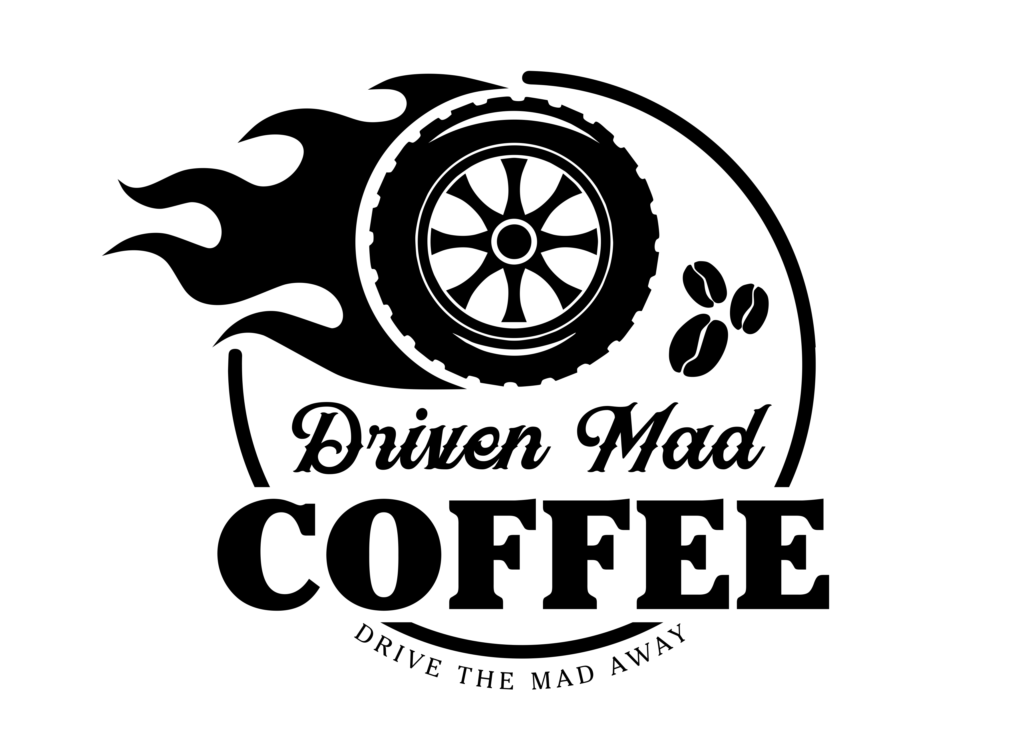 Driven Mad Coffee Logo Design by HIE Signs